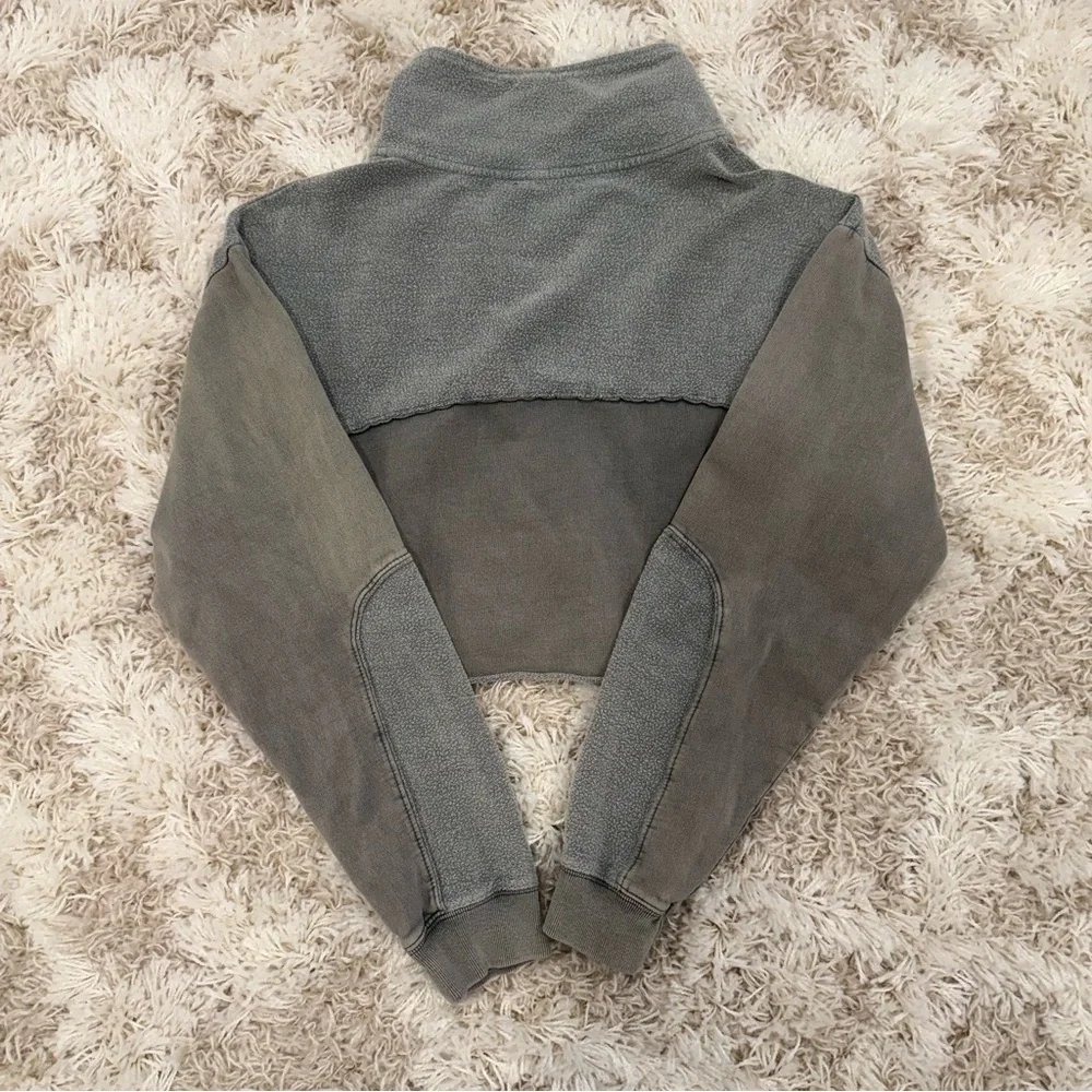 Out From Under Urban Outfitters Cropped Half Zip Pullover Sweatshirt | Medium - Picture 2 of 9